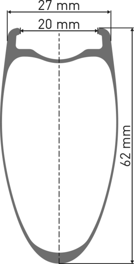 DT Swiss ARC 1600 SPLINE Laufrad 700C CL 62 100/12mm