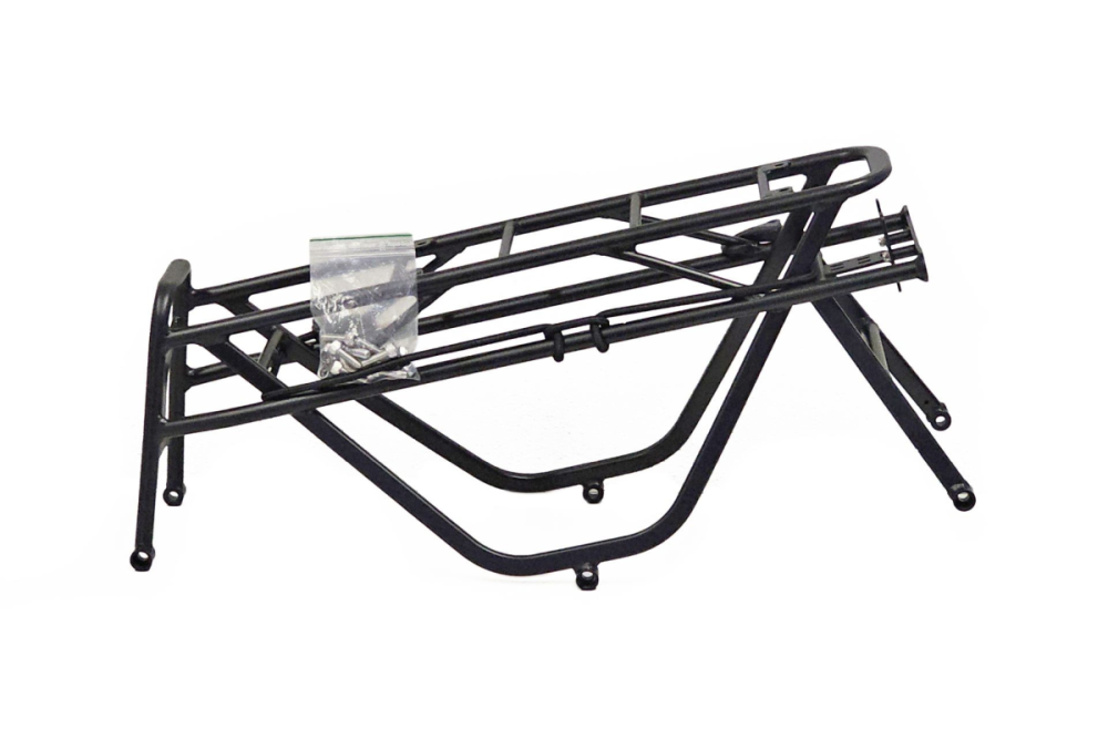 TERN Bikes Tern Gepäckträger, Atlas X für Orox, matte schwarz, mit Rüchlichthalterung