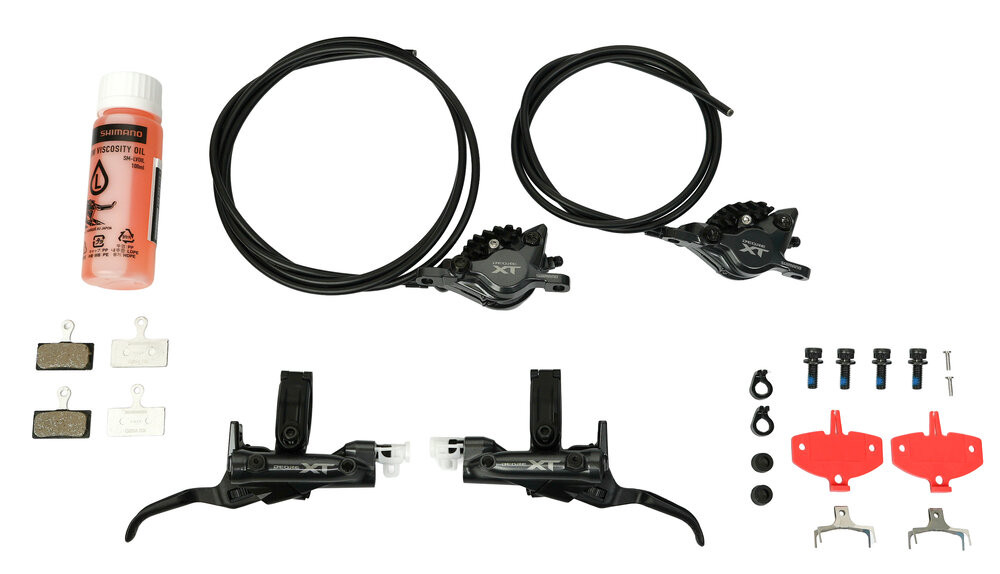 Shimano Scheibenbremsen-Set XT BR-M8200 mit BL-M8200 Upgrade Kit vorne & hinten Box