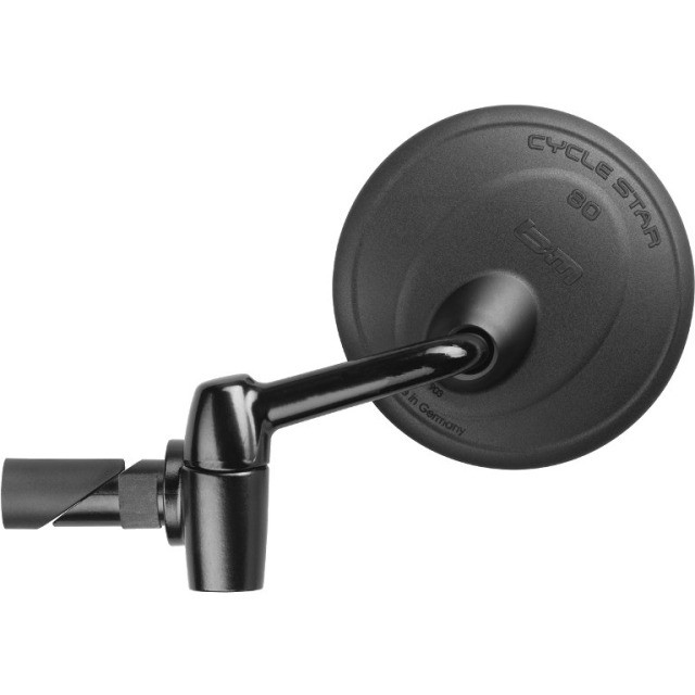 Busch + Müller Rückspiegel E-Bike rund, Cycle Star 80 mit Einklappmechanismus