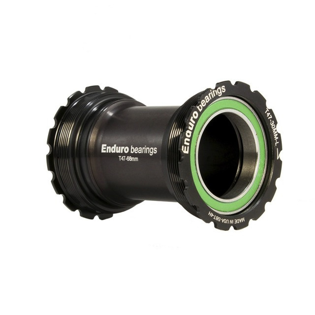 Enduro Bearings  Enduro Bearings Tretlager T47 Internal A/C SS, T47 - BB30 Black 30mm 90mm or shorter
