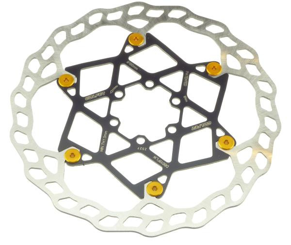 Galfer Floating Wave DB013FLWY 6 Loch 180mm x 2.0mm gold Bremsscheibe