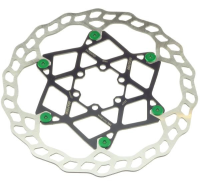 Galfer Floating Wave DB014FLWG 6 Loch 203mm x 2.0mm green Bremsscheibe