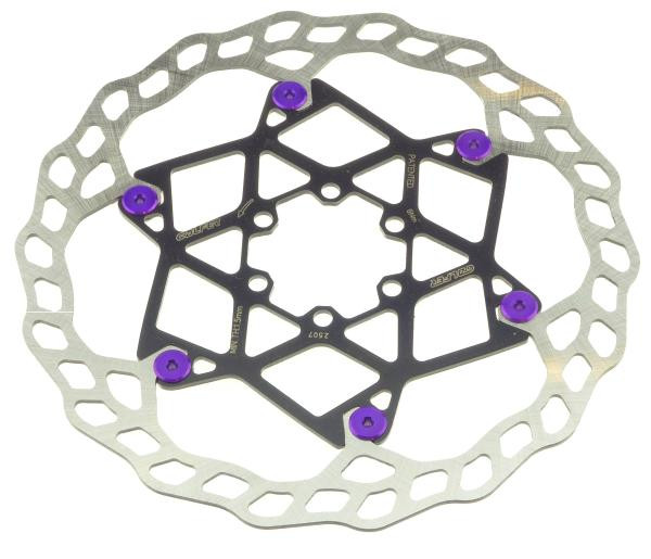 Galfer Floating Wave DB014FLWP 6 Loch 203mm x 2.0mm purple Bremsscheibe