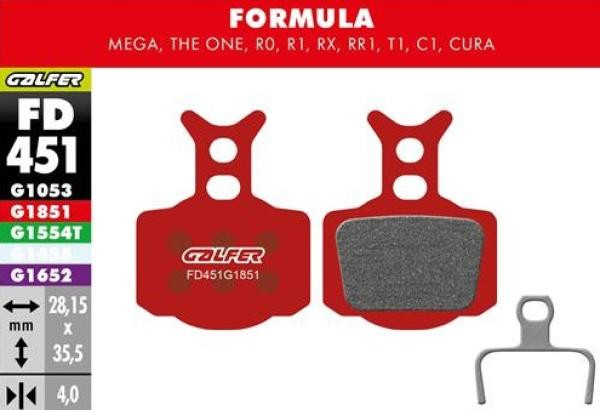 Galfer Advanced FD451 Formula Cura/Mega/The One/R1/RX/RO/The One Bremsbeläge
