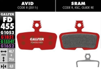 Galfer Advanced FD455 Sram Code R/Code RSC/DB8/Motive Bremsbeläge