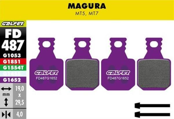 Galfer E-Bike FD487 Magura MT7/MT5 Bremsbeläge