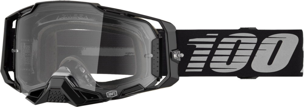 100percent Armega Goggle Black - Clear Lens