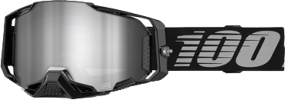 100percent Armega Goggle Black - Mirror Silver Lens