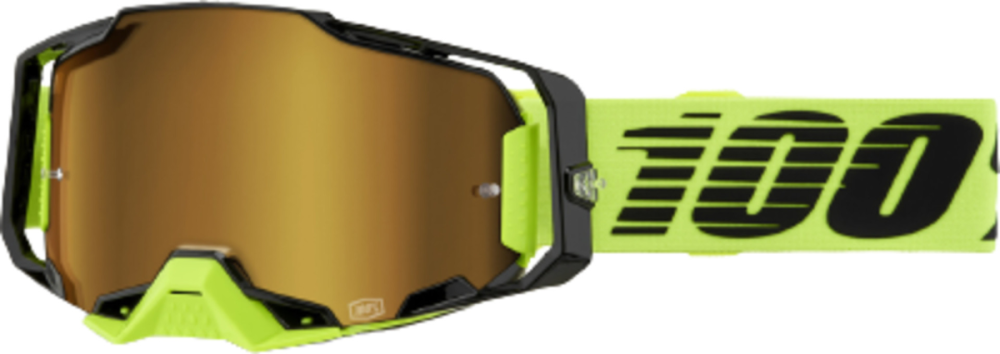 100percent Armega Goggle Neon Yellow - Mirror Gold Lens