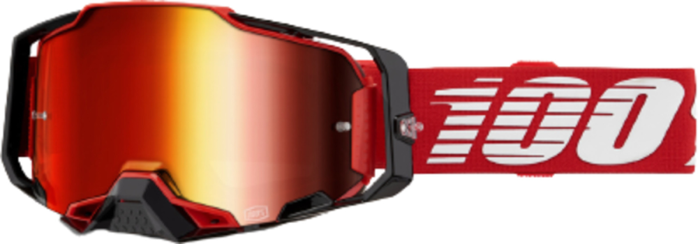 100percent Armega Goggle Red - Mirror Red Lens