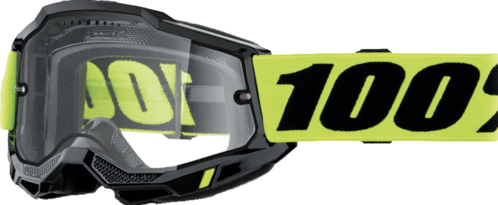 100percent Goggle Accuri 2 Enduro MTB Neon Yellow - Clear Lens