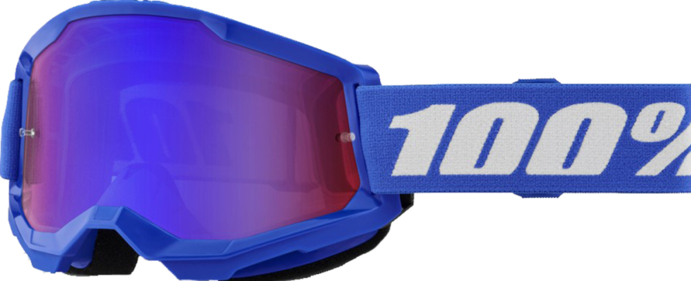 100percent Goggle Strata 2 Blue - Mirror Red/Blue Lens
