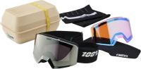 100percent NORG HiPER Goggle Black/Silver - Mirror Silver Lens