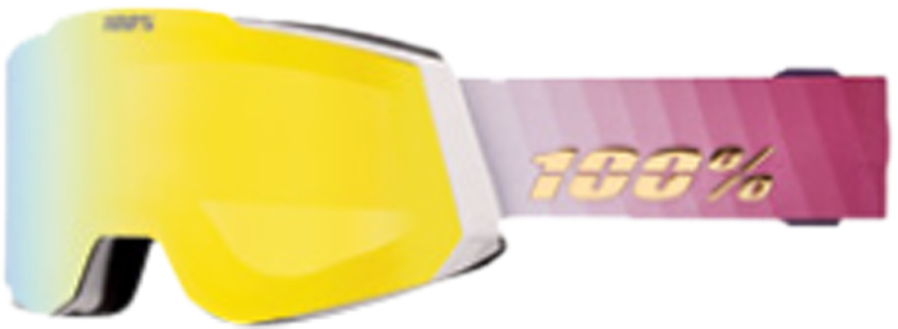 100percent SNOWCRAFT HiPER Goggle Turbine - Mirror Yellow Gold Len