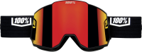100percent Snowcraft XL Hiper Goggle Black/White - Mirror White Lens