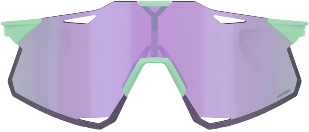 100percent Brille Hypercraft - Soft Tact Mint - HiPER Lavender Mirror Lens