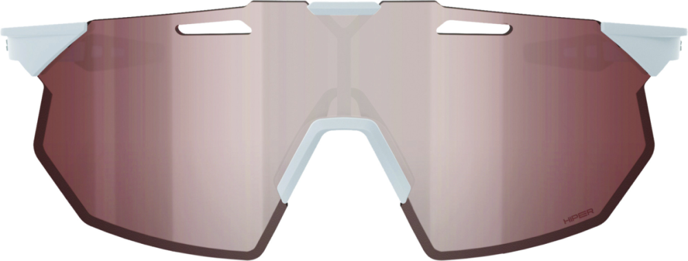 100percent Brille Hypercraft SQ - Matte Stone Grey - HiPER Crimson Silver Mirror Lens