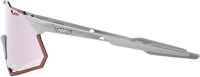 100percent Brille Hypercraft XS Matte Stone Grey-HiPER Crimson Silver Mirror Lens