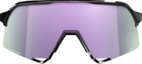 100percent Brille S3 - Polished Black - HiPER Polarized Lavender Mirror