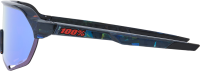 100percent Brille S2 -Black Holographic -HiPER Blue Multilayer Mirror Lens