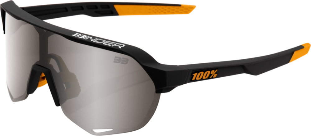 100percent Brille S2 Brad Binder SE Black - Silver Mirror Lens - S