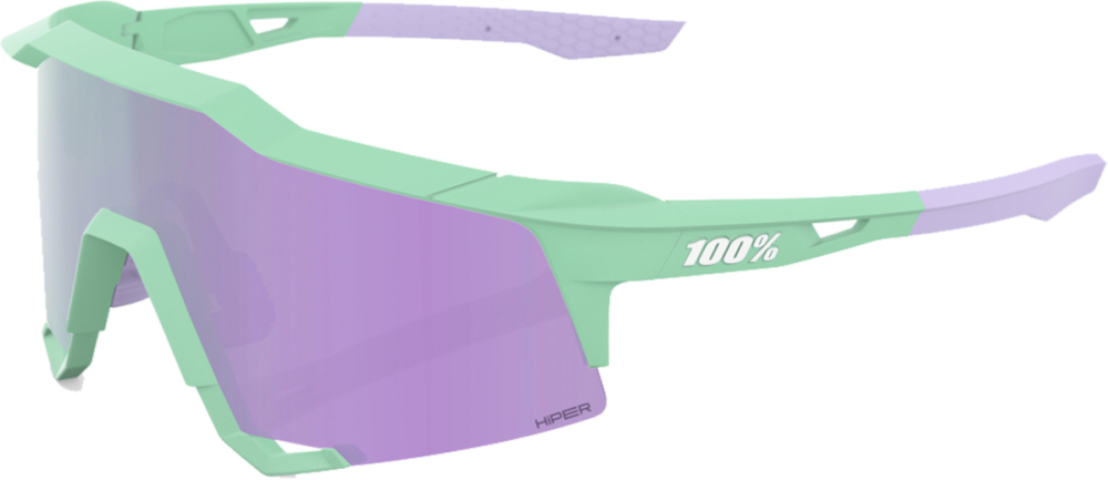 100percent Brille Speedcraft Soft Tact Mint - HiPER Lavender Mirror Lens