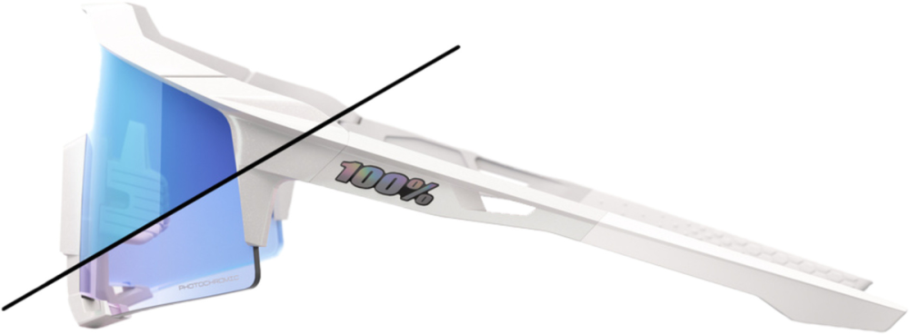 100percent Brille Speedcraft Bastille - Blue Mirror Photochromic Lens