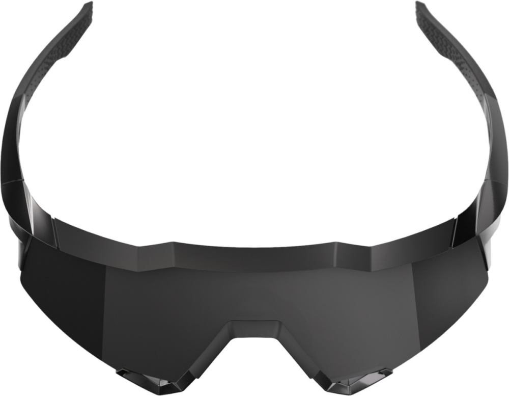100percent Brille Speedcraft Matte Black Gloss Black - Black Mirror Lens