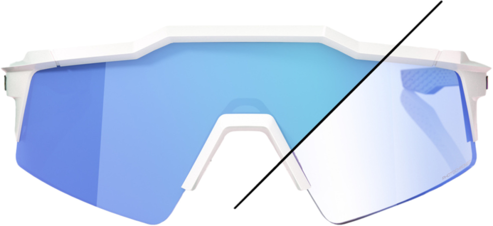 100percent Brille Speedcraft SL - Bastille - Blue Mirror Photochromic Lens