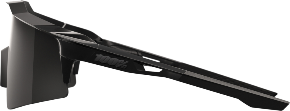 100percent Brille Speedcraft SL - Matte Black Gloss Black - Black Mirror Lens