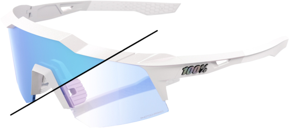 100percent Brille Speedcraft XS - Bastille - Blue Mirror Photochromic Lens