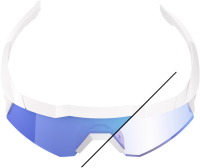 100percent Brille Speedcraft XS - Bastille - Blue Mirror Photochromic Lens
