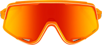 100percent Brille Glendale Soft Tact Neon Orange-HiPER Red Multilayer Mirror Lens