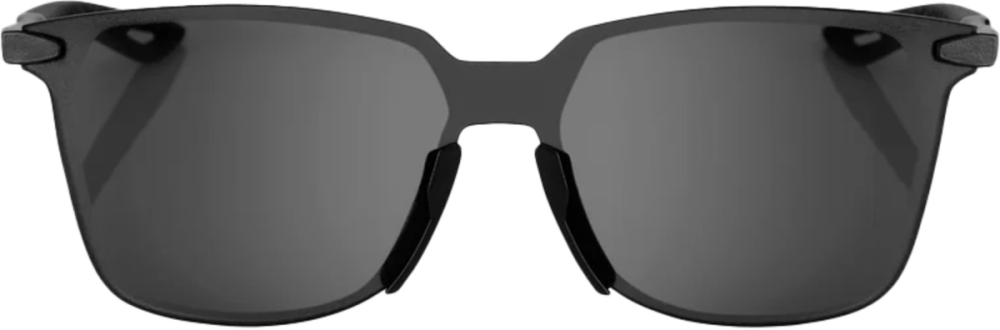 100percent Brille Legere Square Polished Black - Smoke Lens