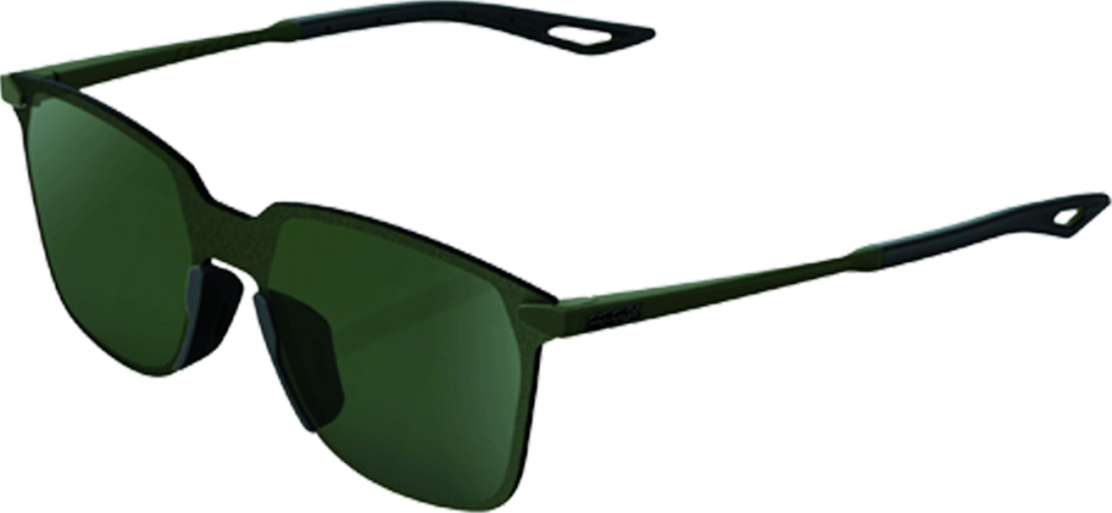 100percent Brille Legere Square Soft Tact Army Green -Grey Green Lens