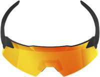 100percent Brille Aerocraft - Soft Tact Black - HiPER Red Multilayer Mirror Lens