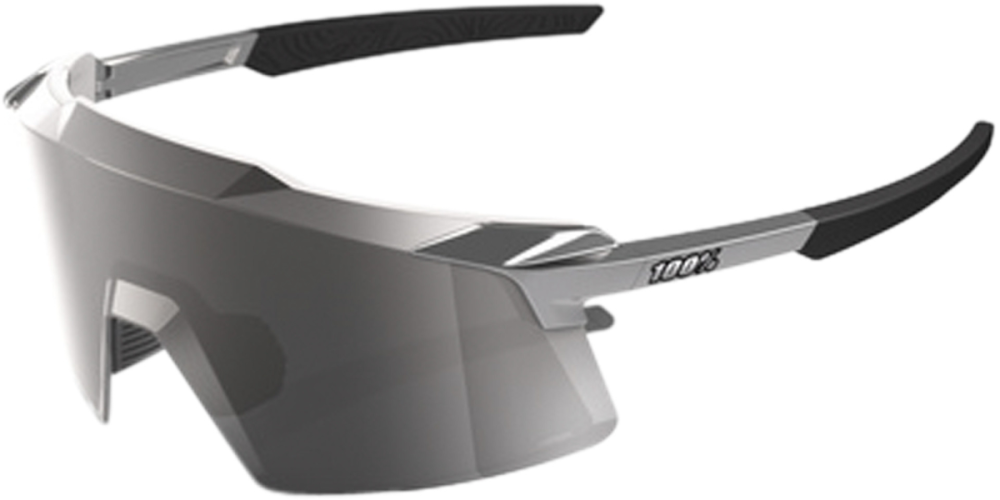 100percent Brille Aerocraft - Gloss Black Chrome - HiPER Silver Mirror Lens