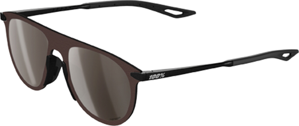 100percent Legere Coil Brille Matte Black - Hiper Silver Mirror Le