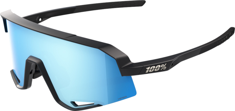 100percent Brille Slendale - Matte Black - HiPER Blue Multilayer Mirror Lens