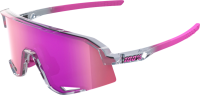 100percent Brille Slendale - Polished Translucent Grey - Purple Multilayer Mirror Lens