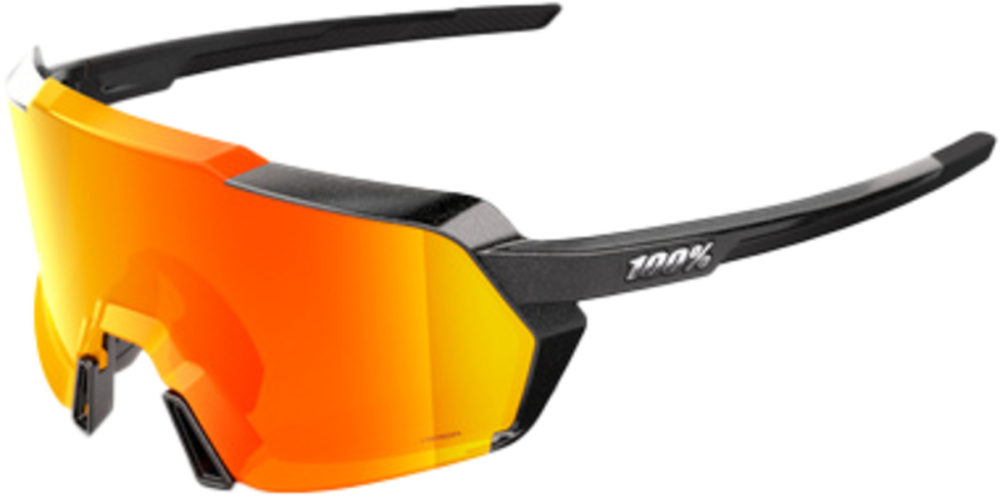 100percent Brille Korbin - Gloss Metallic Black - HiPER Red Multilayer Mirror Lens