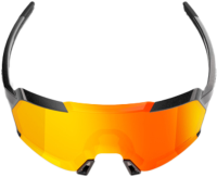 100percent Brille Korbin - Gloss Metallic Black - HiPER Red Multilayer Mirror Lens