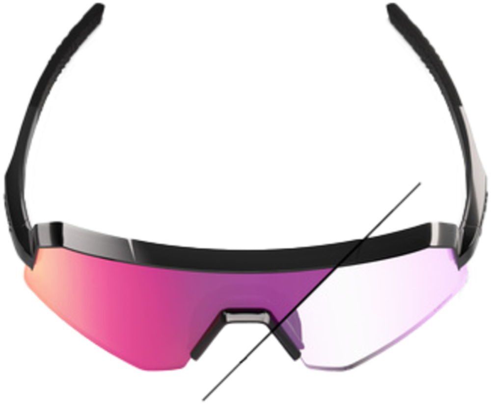 100percent Brille Slendale SL - Gloss Black - Purple Mirror Photochromic Lens