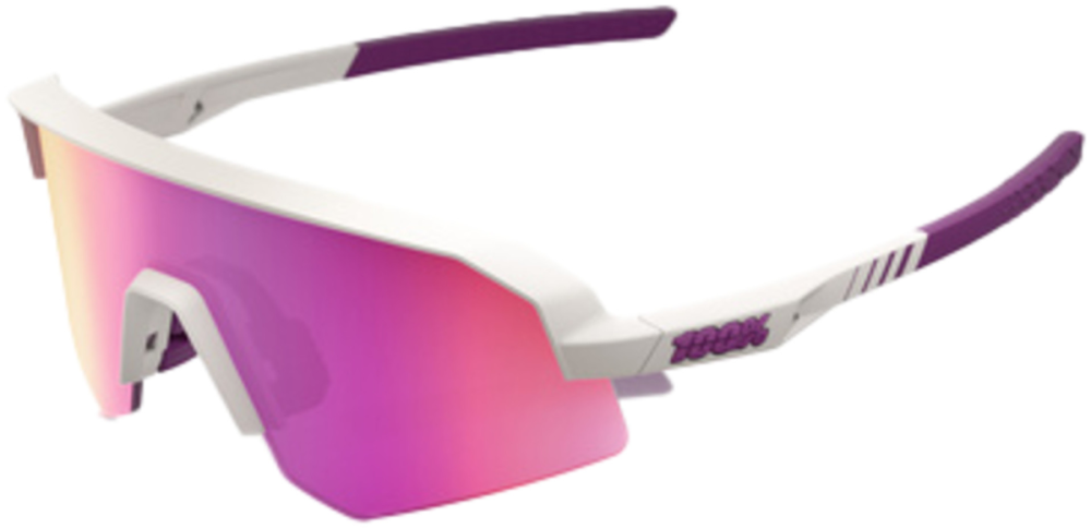 100percent Brille Slendale SL - Matte Chalk - Purple Mirror Lens