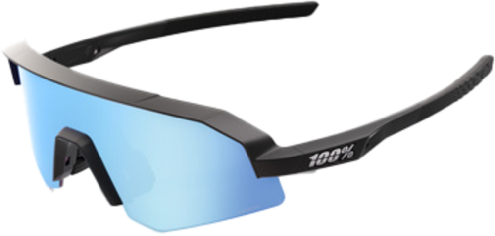 100percent Brille Slendale XS - Matte Black - HiPER Blue Multilayer Mirror Lens