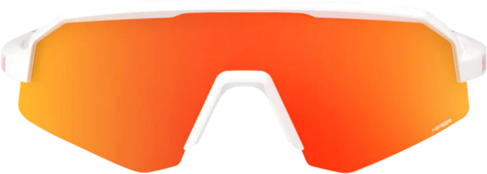 100percent SLENDALE XS - Matte White - HiPER Red Multilayer Mirror