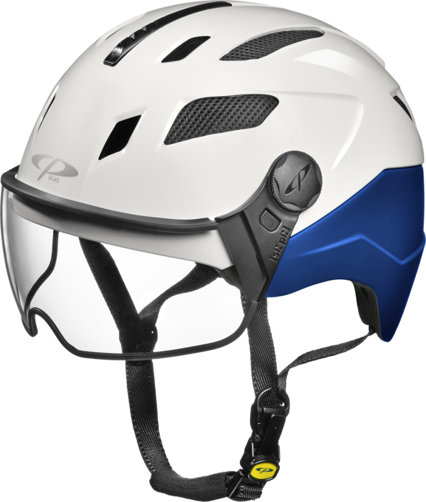 CP Bike CHIMAYO+ Urban Helmet visor clear magic/maritime blue, L