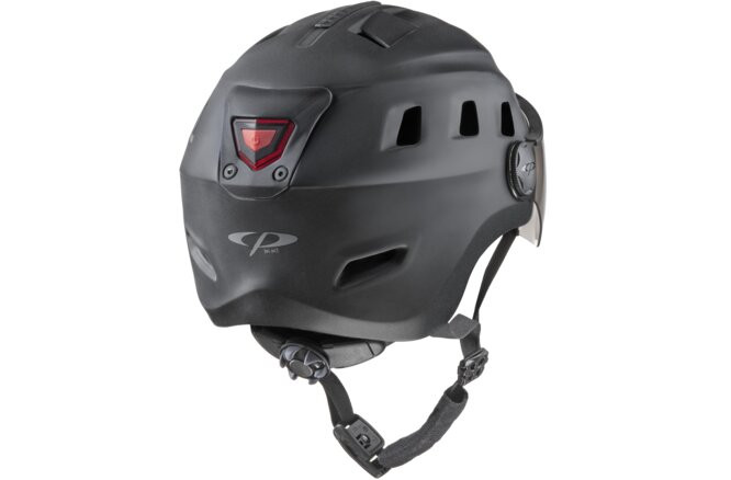 CP Bike CHIMO Helmet visor clear black matt, S/M