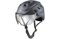 CP Bike CHIMO Helmet visor clear black matt, S/M